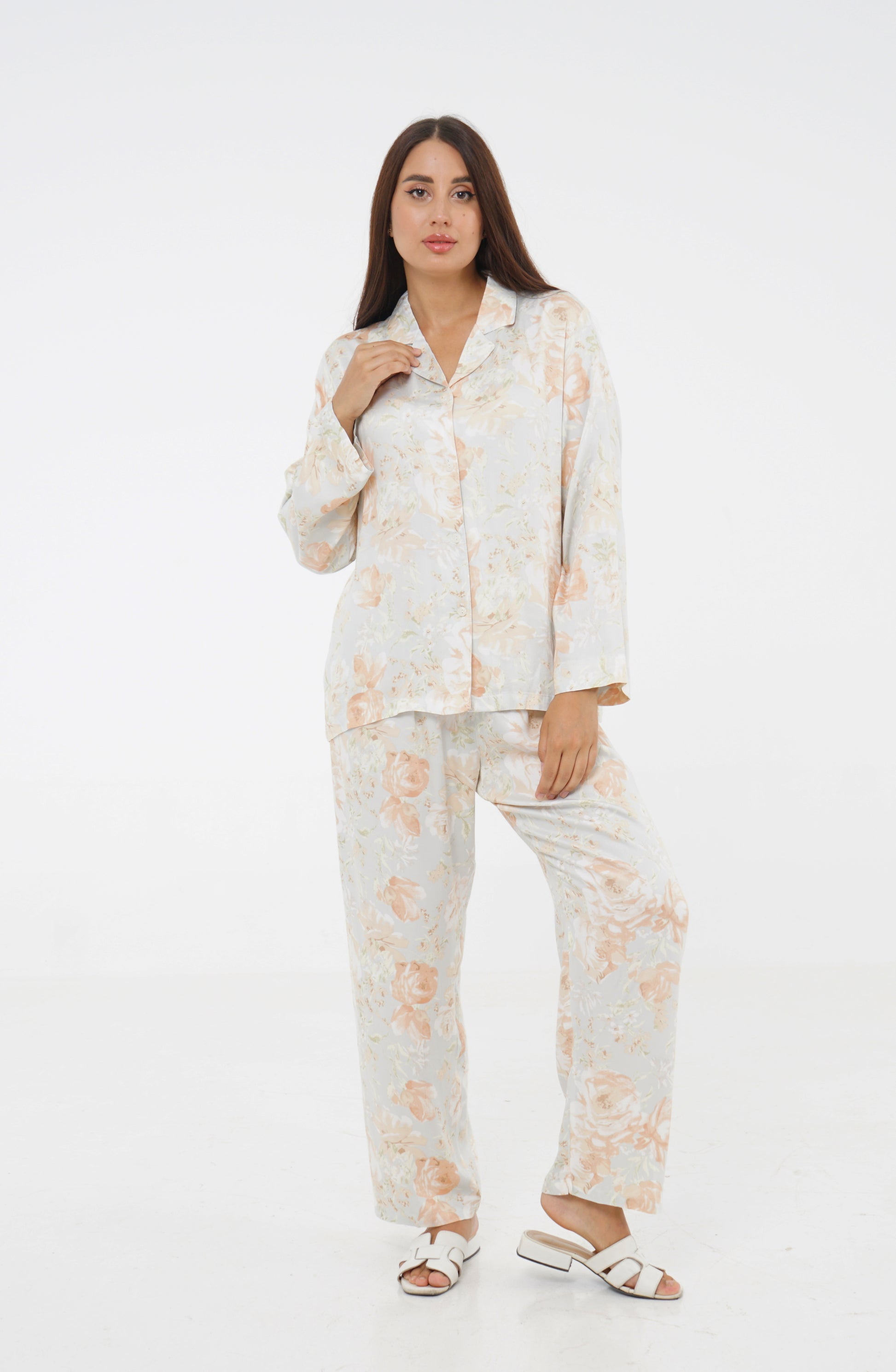 Women’s Cotton Floral Print Pajama Set