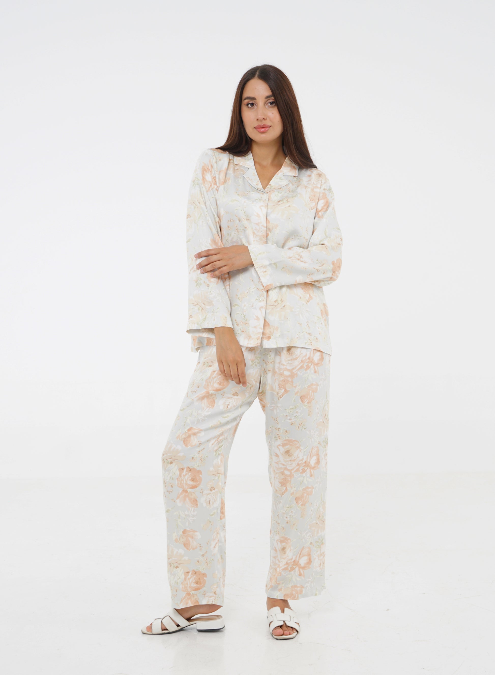 Women’s Cotton Floral Print Pajama Set