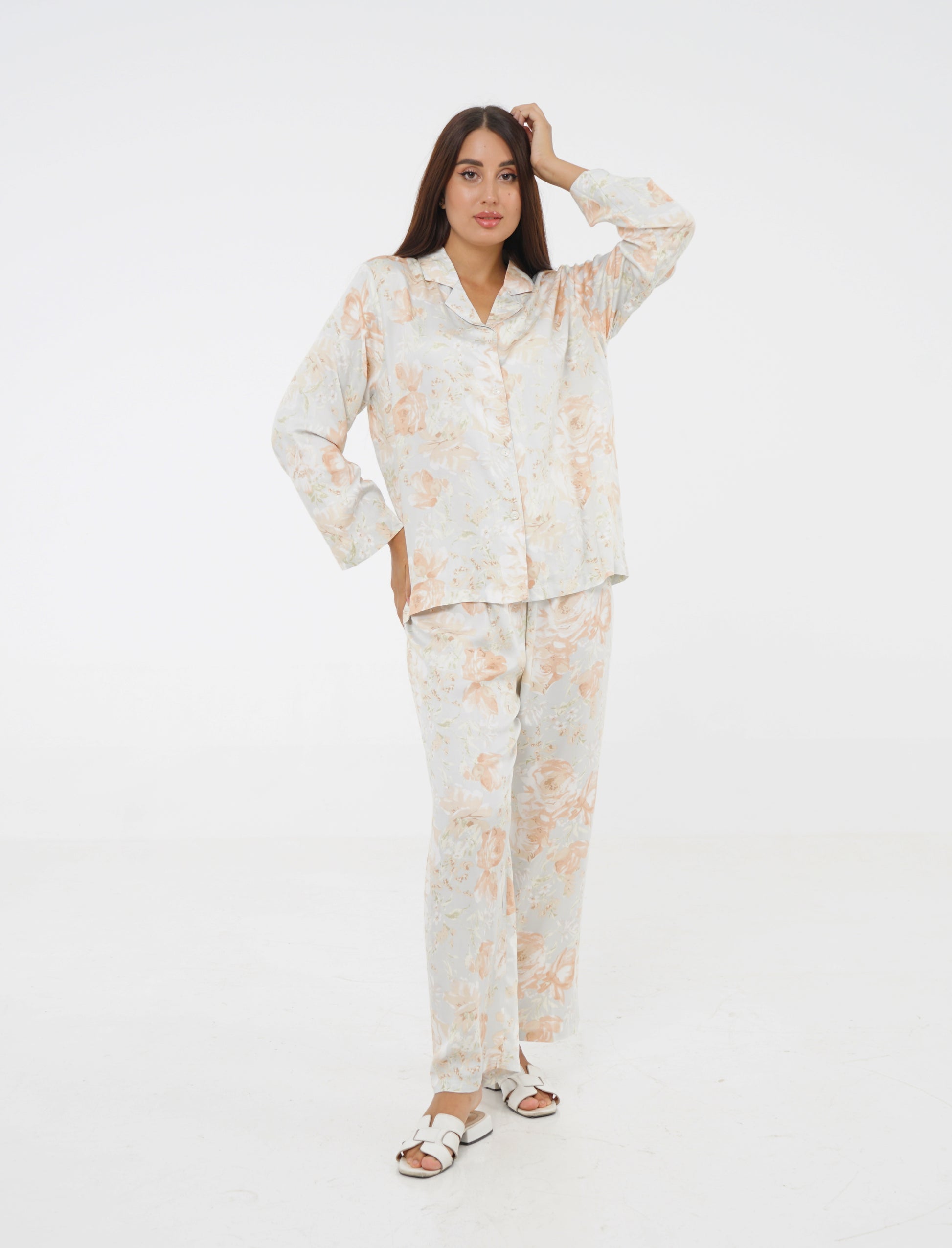 Women’s Cotton Floral Print Pajama Set