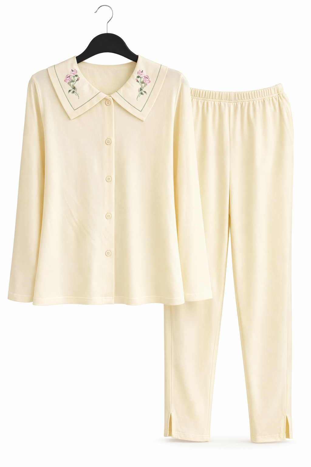 Cotton Pajama Set Long Sleeve Comfort Wear