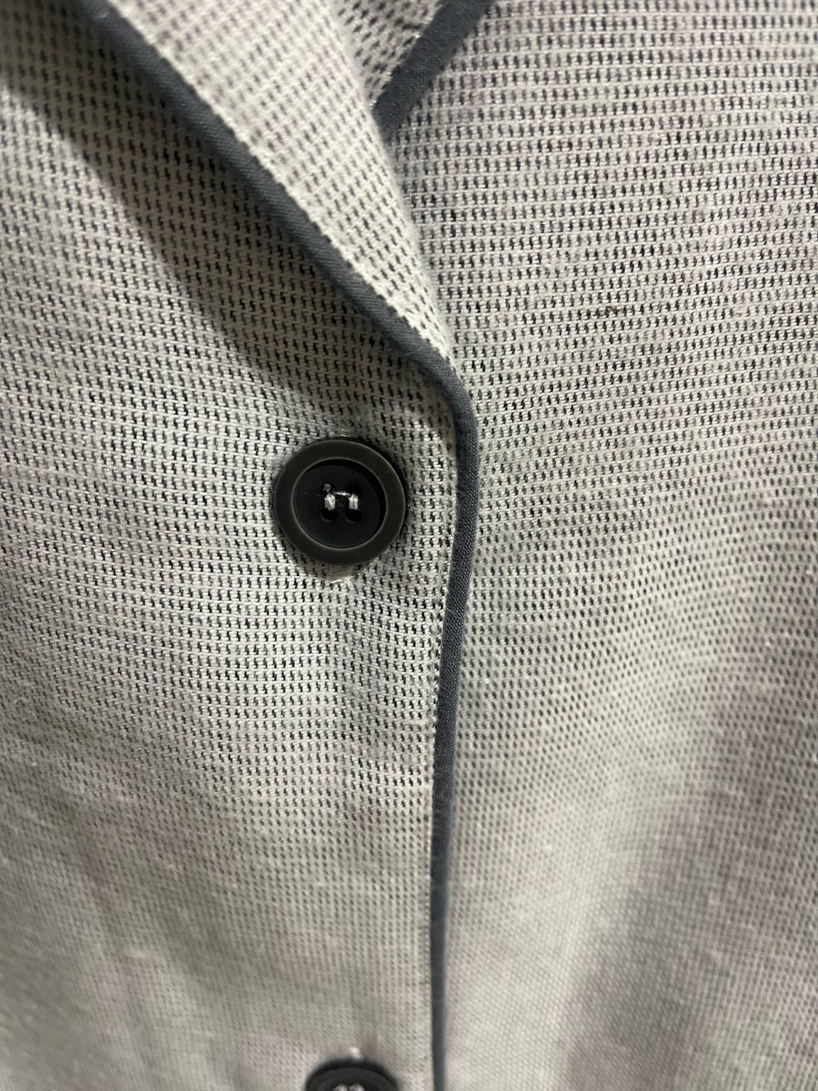Ash Grey Button-Down Night Dress