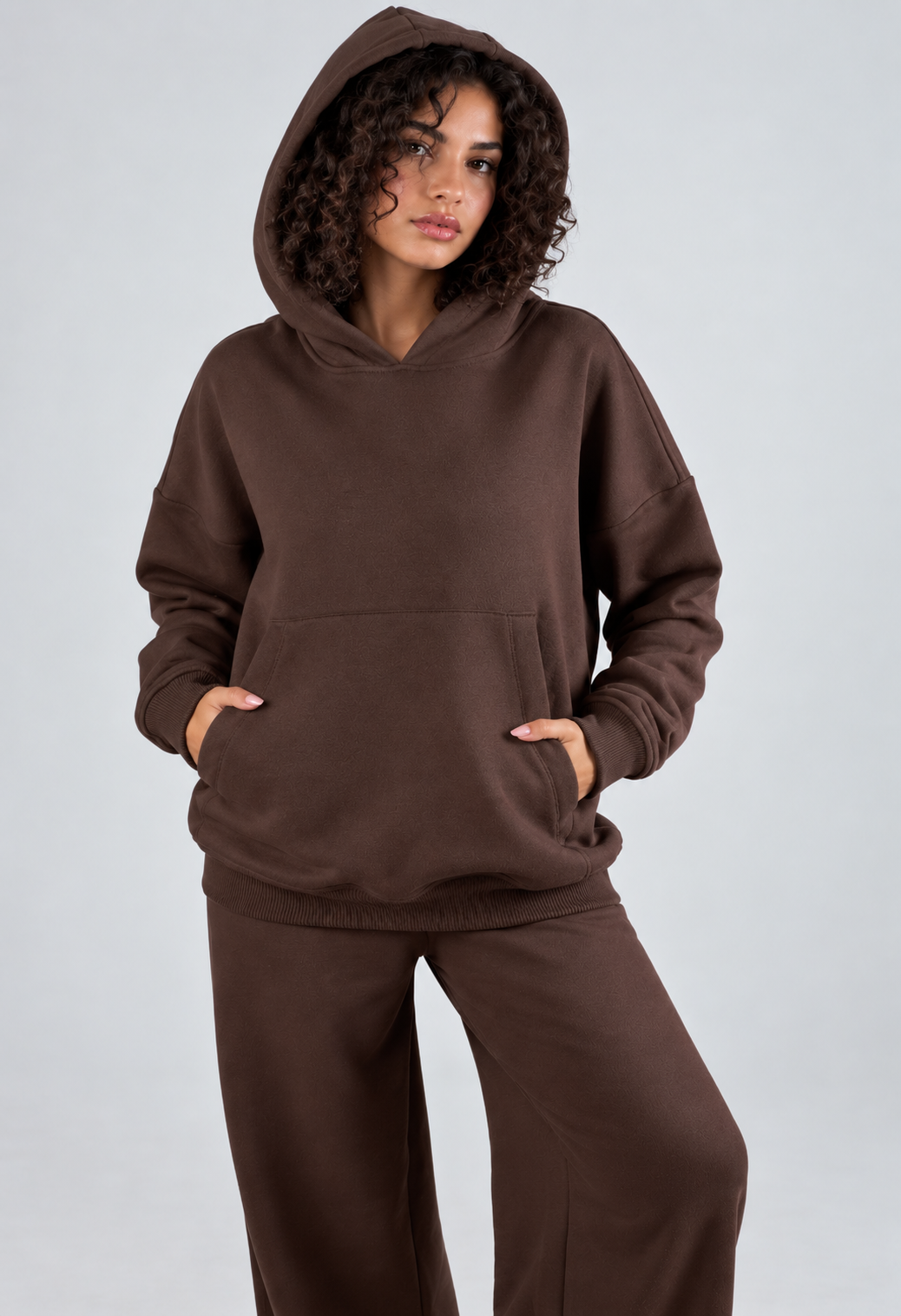 Chocolate Brown Relaxed Loungewear Set