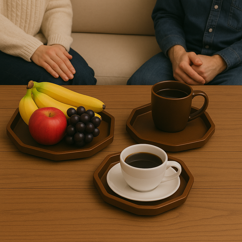 Hexagon Tray Set