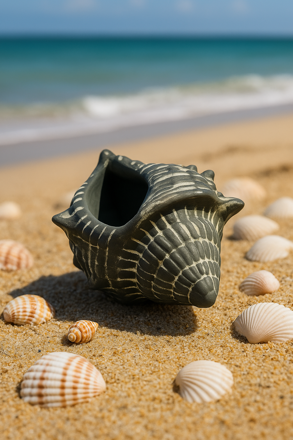 Shell Concrete Decor Piece