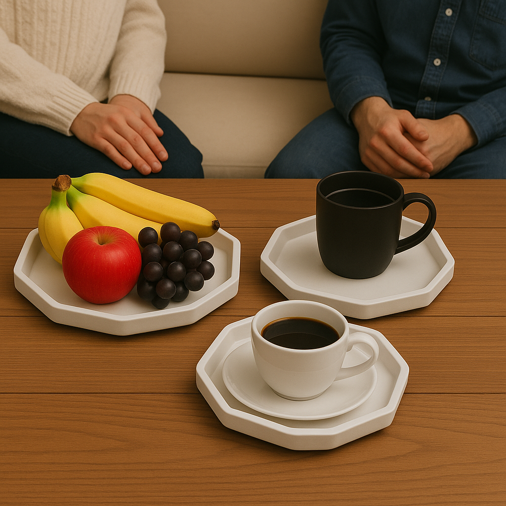 Hexagon Tray Set