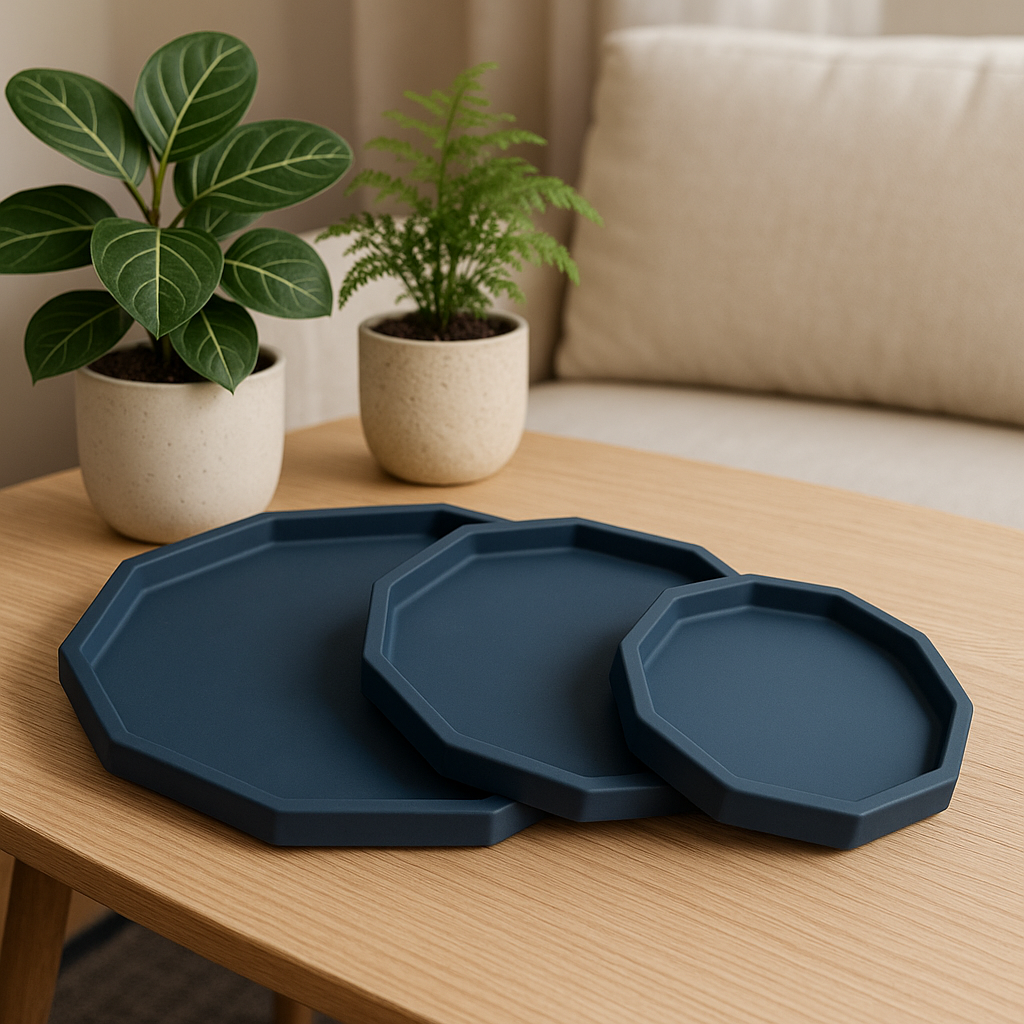 Hexagon Tray Set