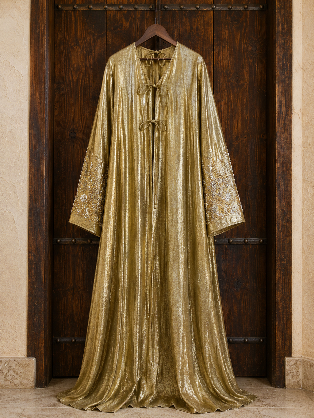 Golden Radiance Embellished Abaya
