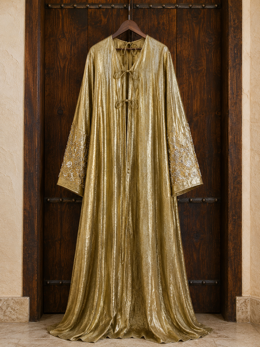 Golden Radiance Embellished Abaya