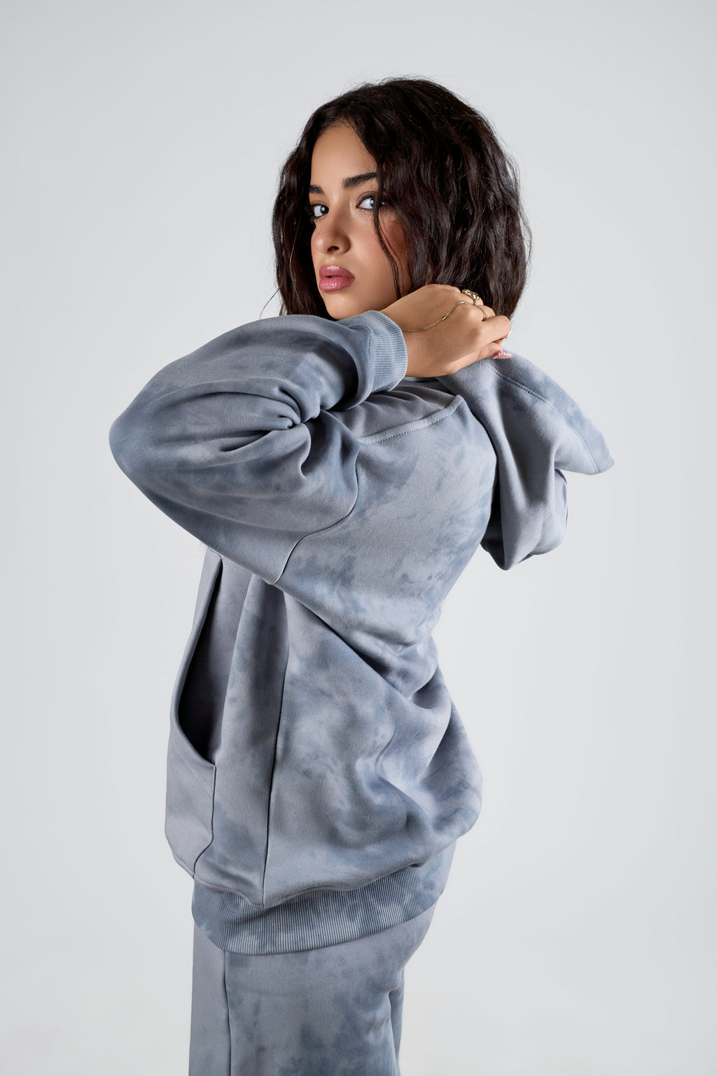 Cloud Grey Tie-Dye Loungewear Set