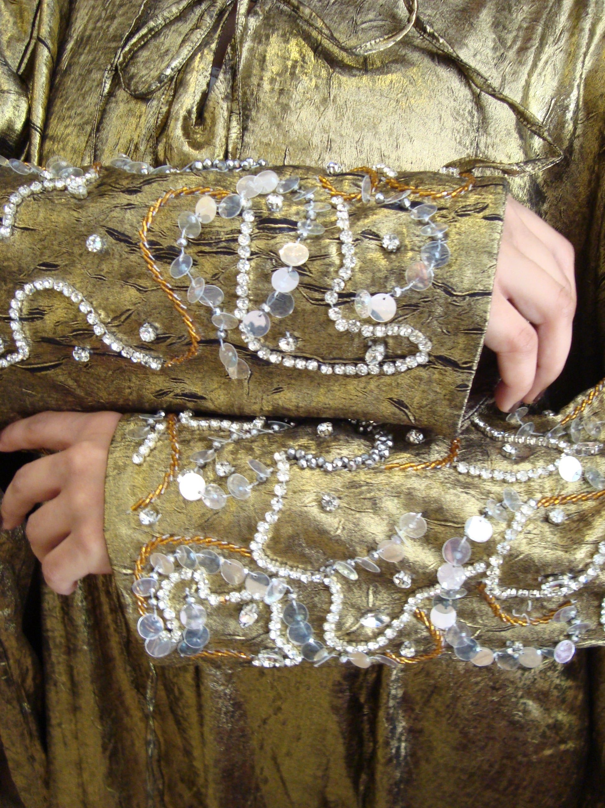 Golden Radiance Embellished Abaya