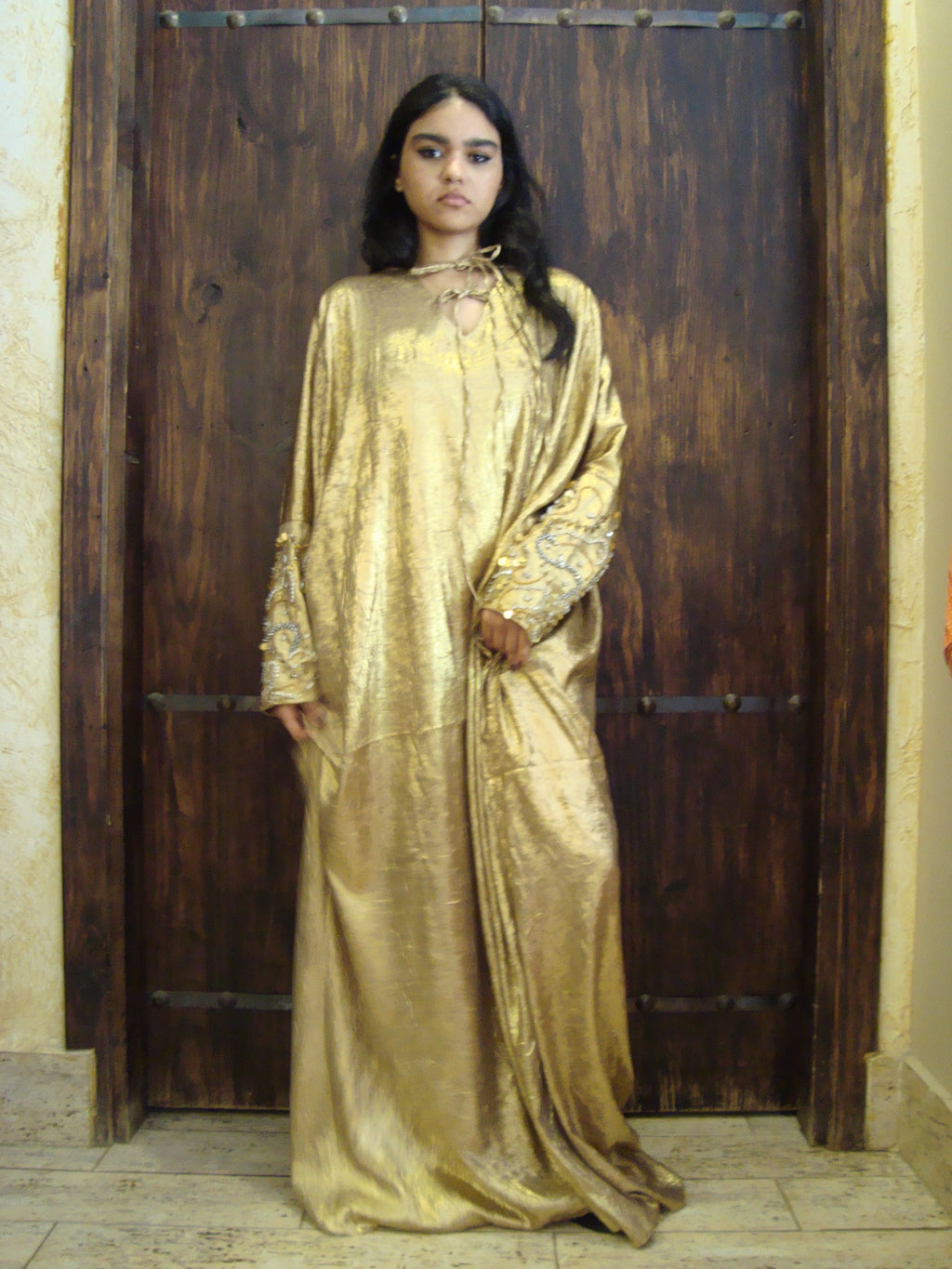 Golden Radiance Embellished Abaya