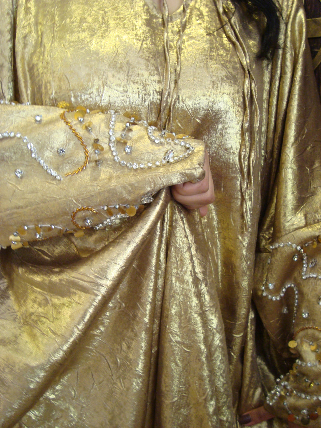Golden Radiance Embellished Abaya
