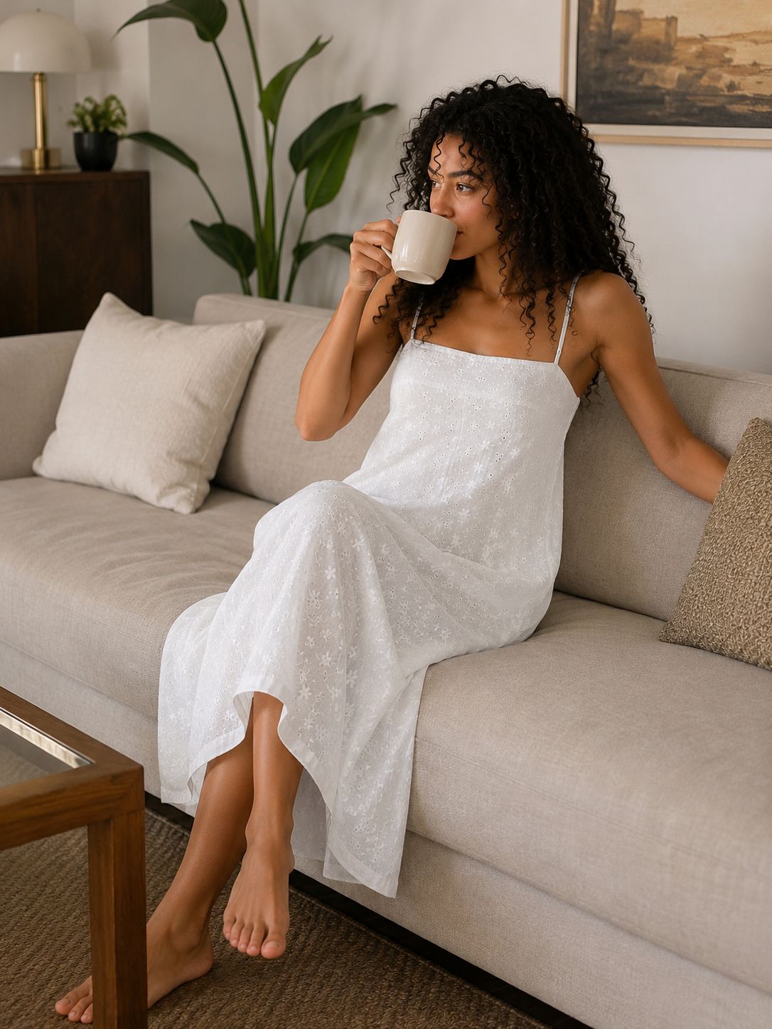 Embroidered Breeze Maxi Dress