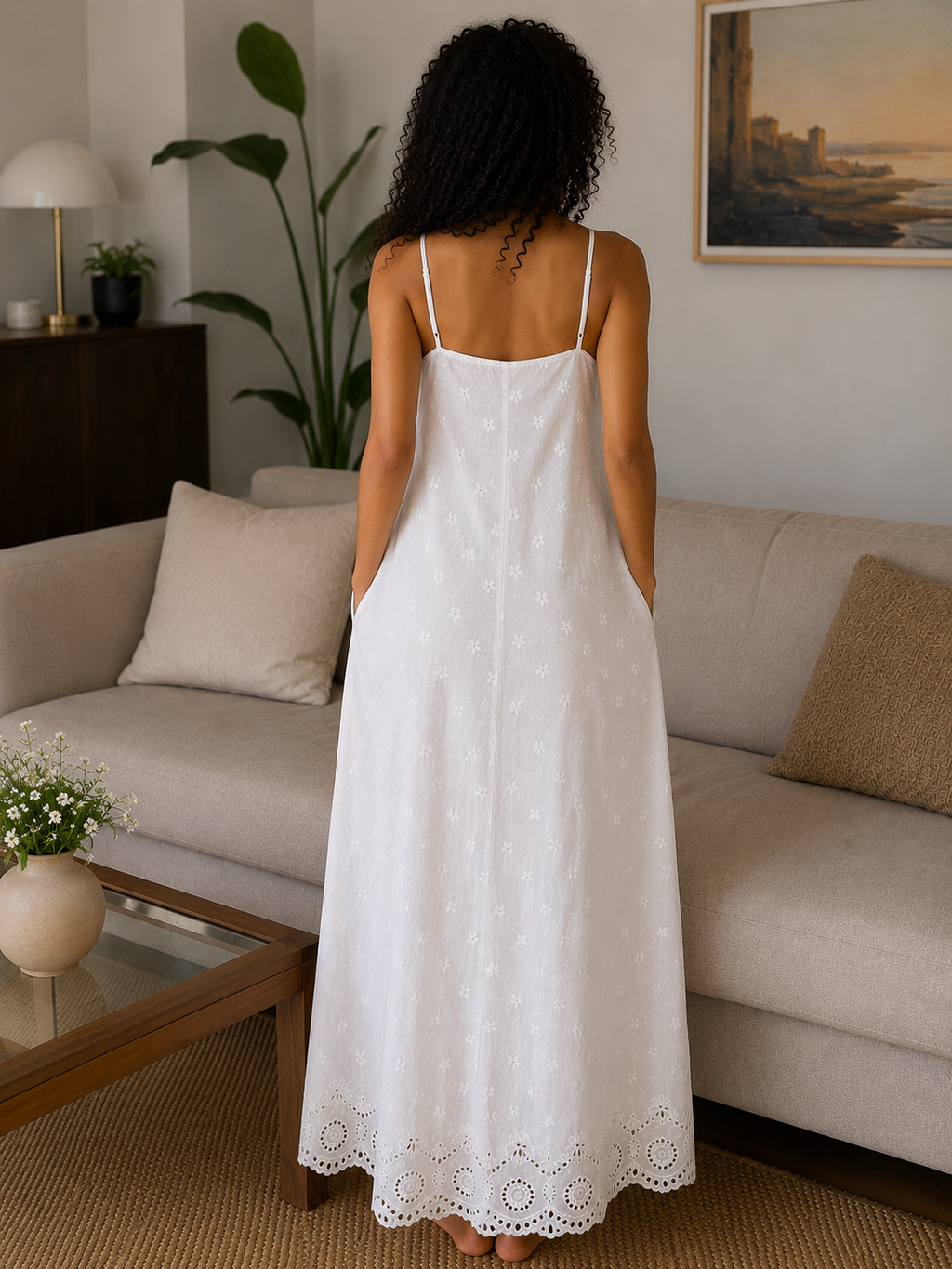 Embroidered Breeze Maxi Dress