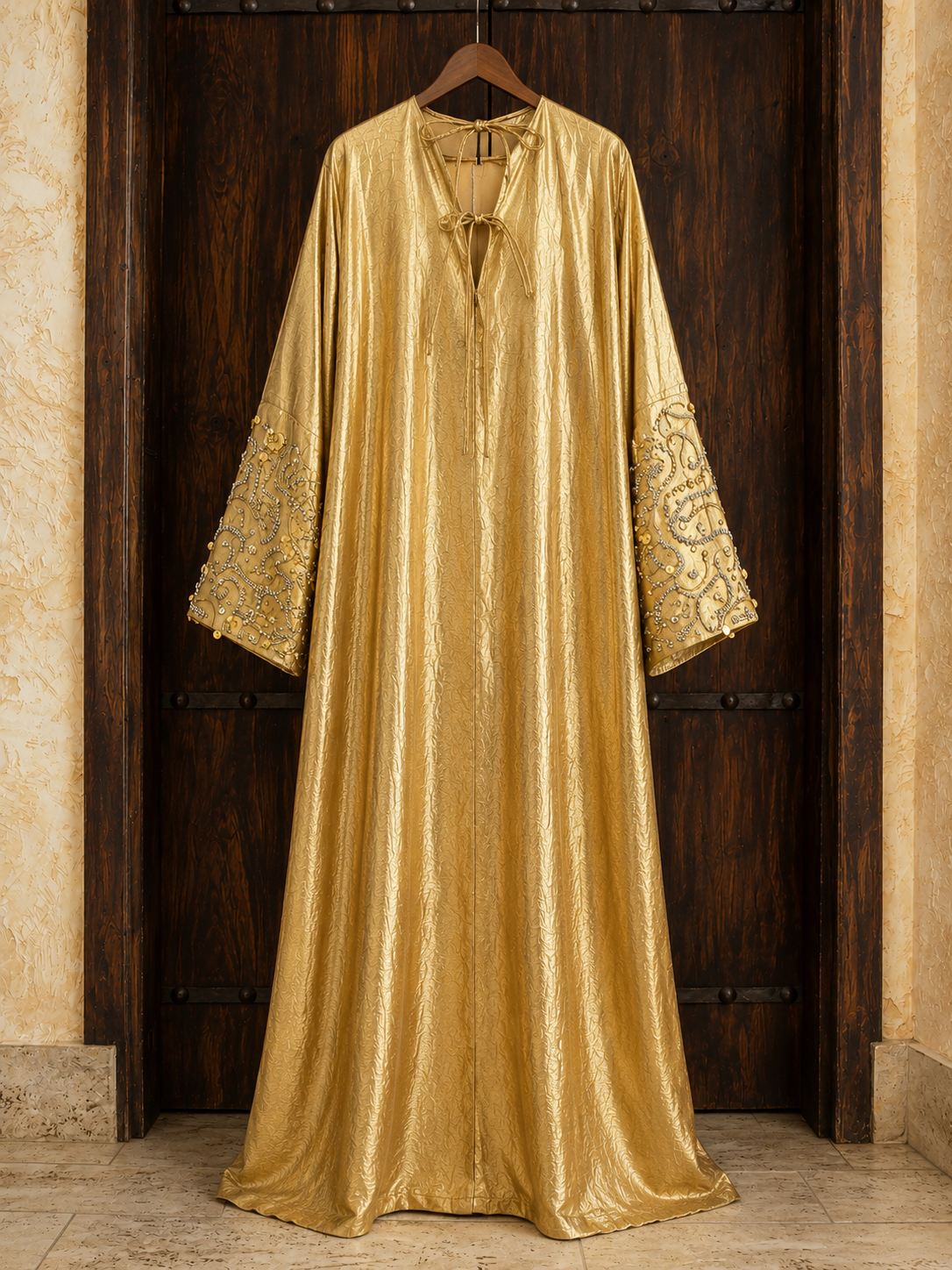 Golden Radiance Embellished Abaya