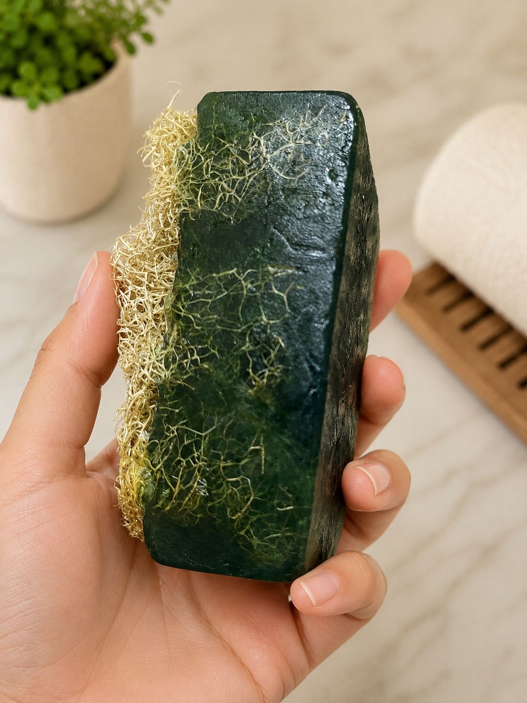 Loofah Glycerin Soap Bar
