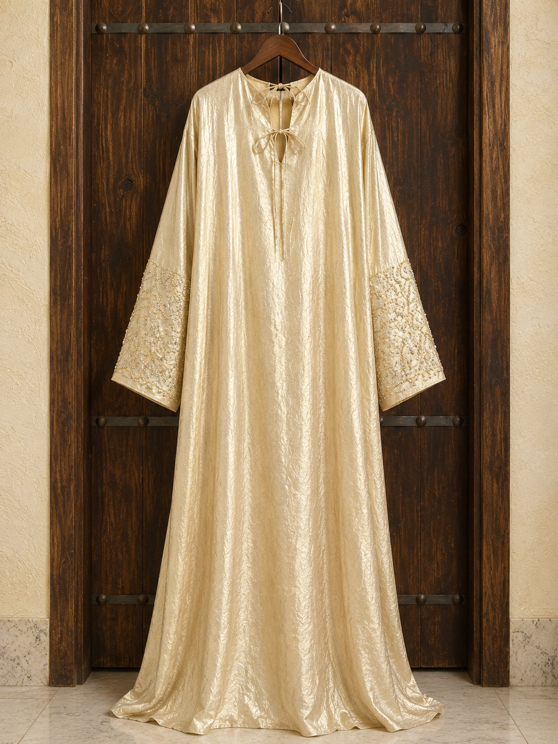 Golden Radiance Embellished Abaya