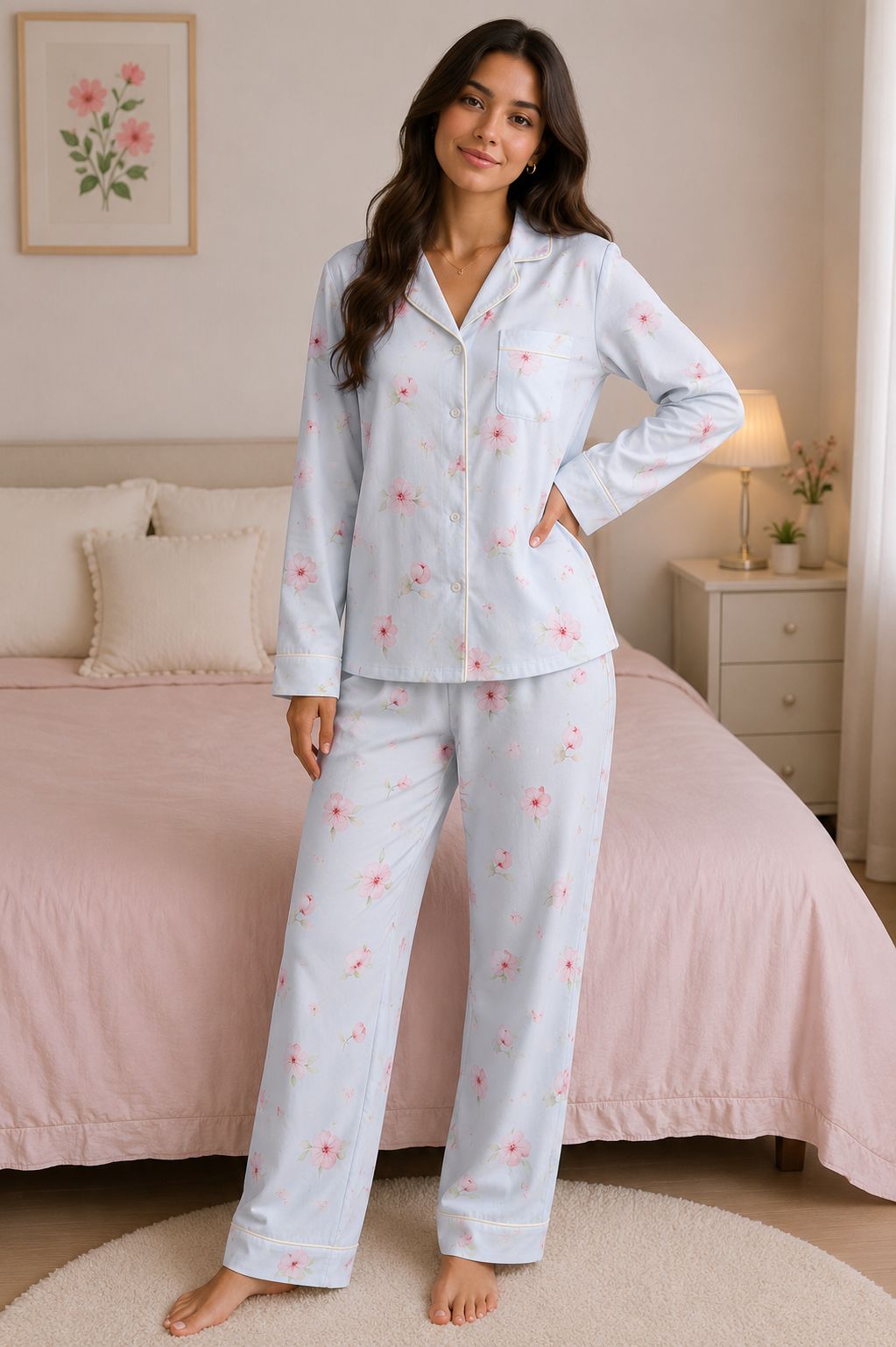 Floral Blossom Pajama Set
