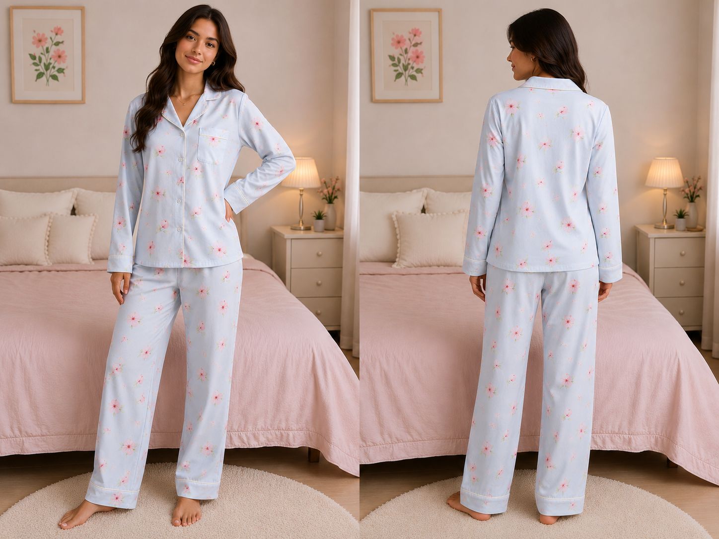 Floral Blossom Pajama Set