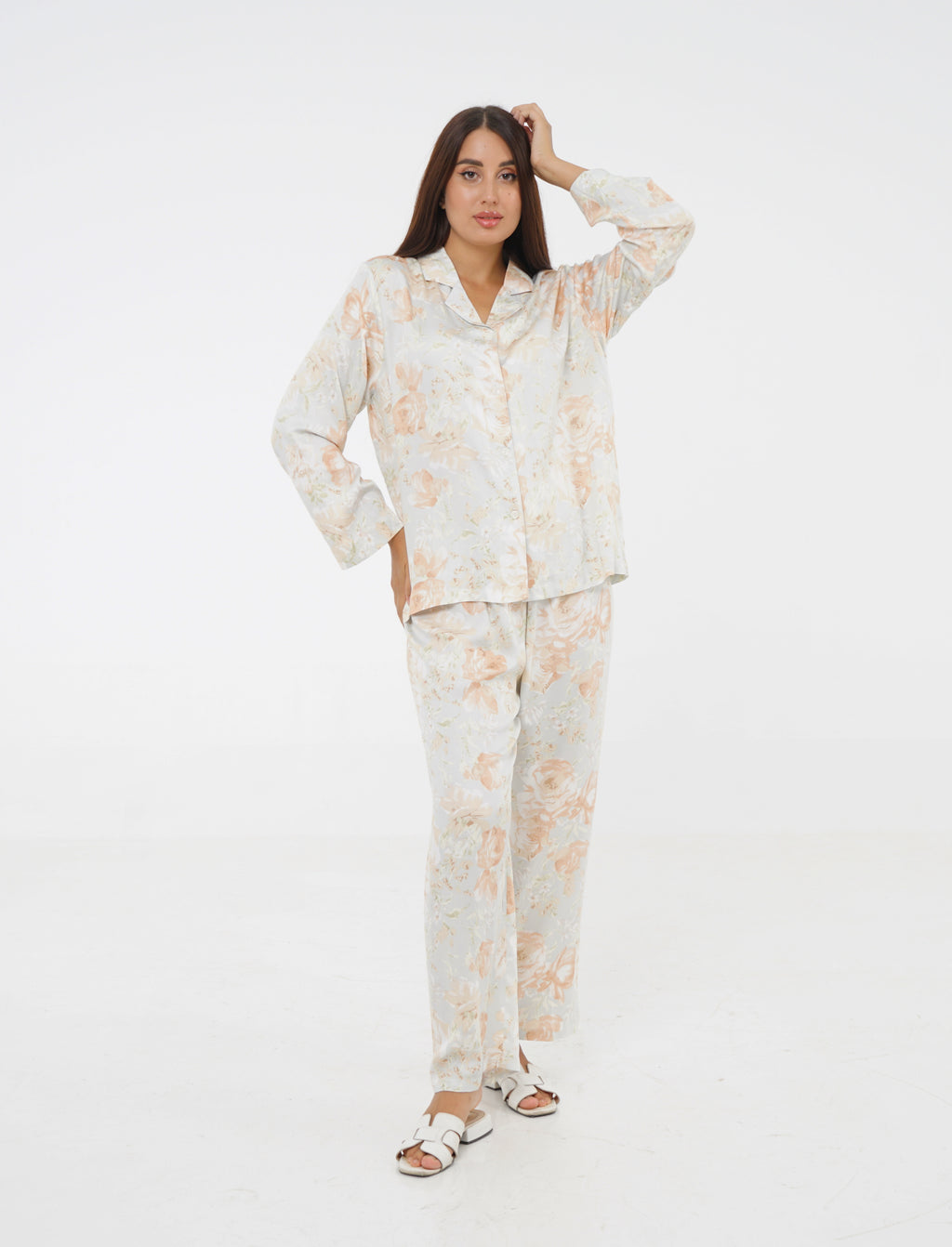 Women’s Cotton Floral Print Pajama Set