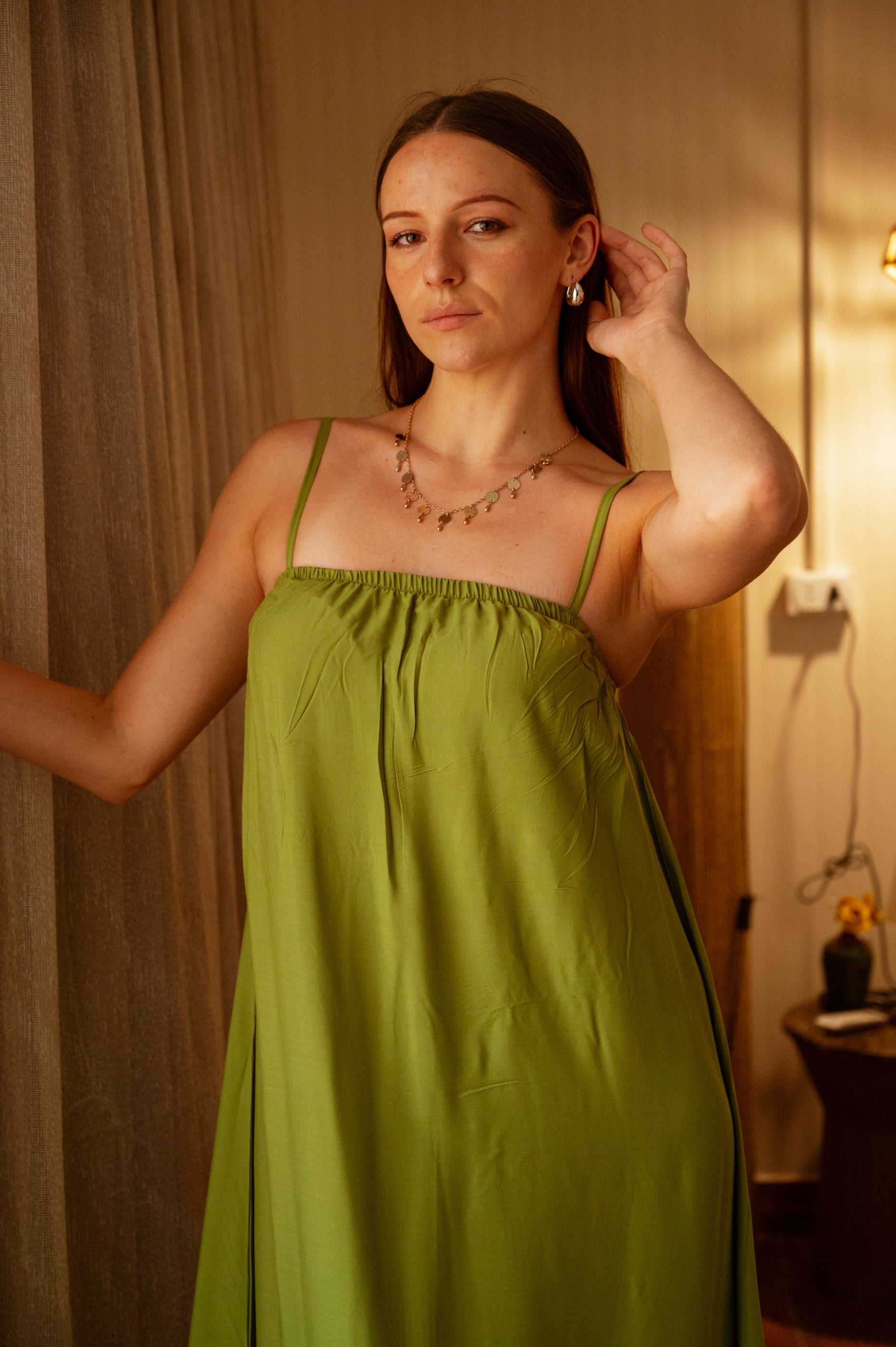 Relaxed Cotton Maxi Dress