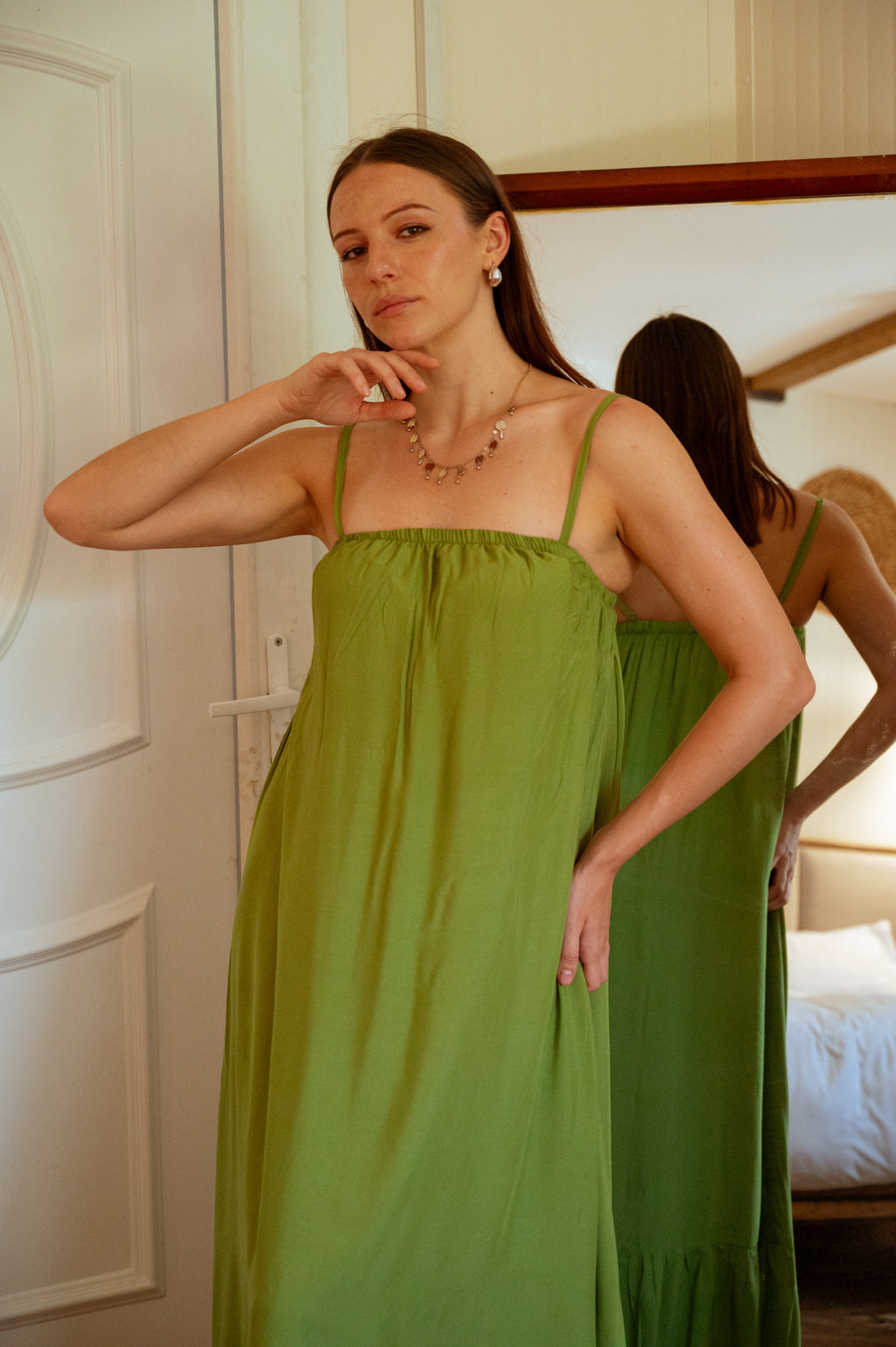 Relaxed Cotton Maxi Dress