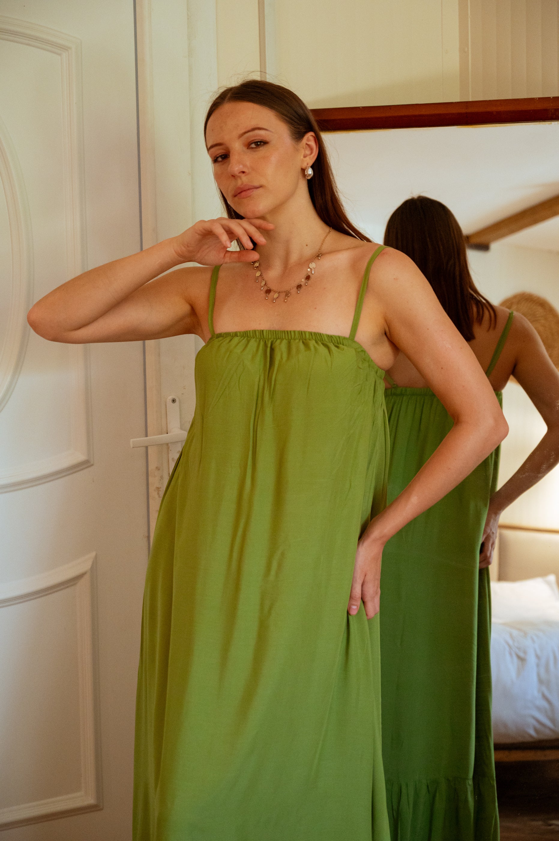 Relaxed Cotton Maxi Dress