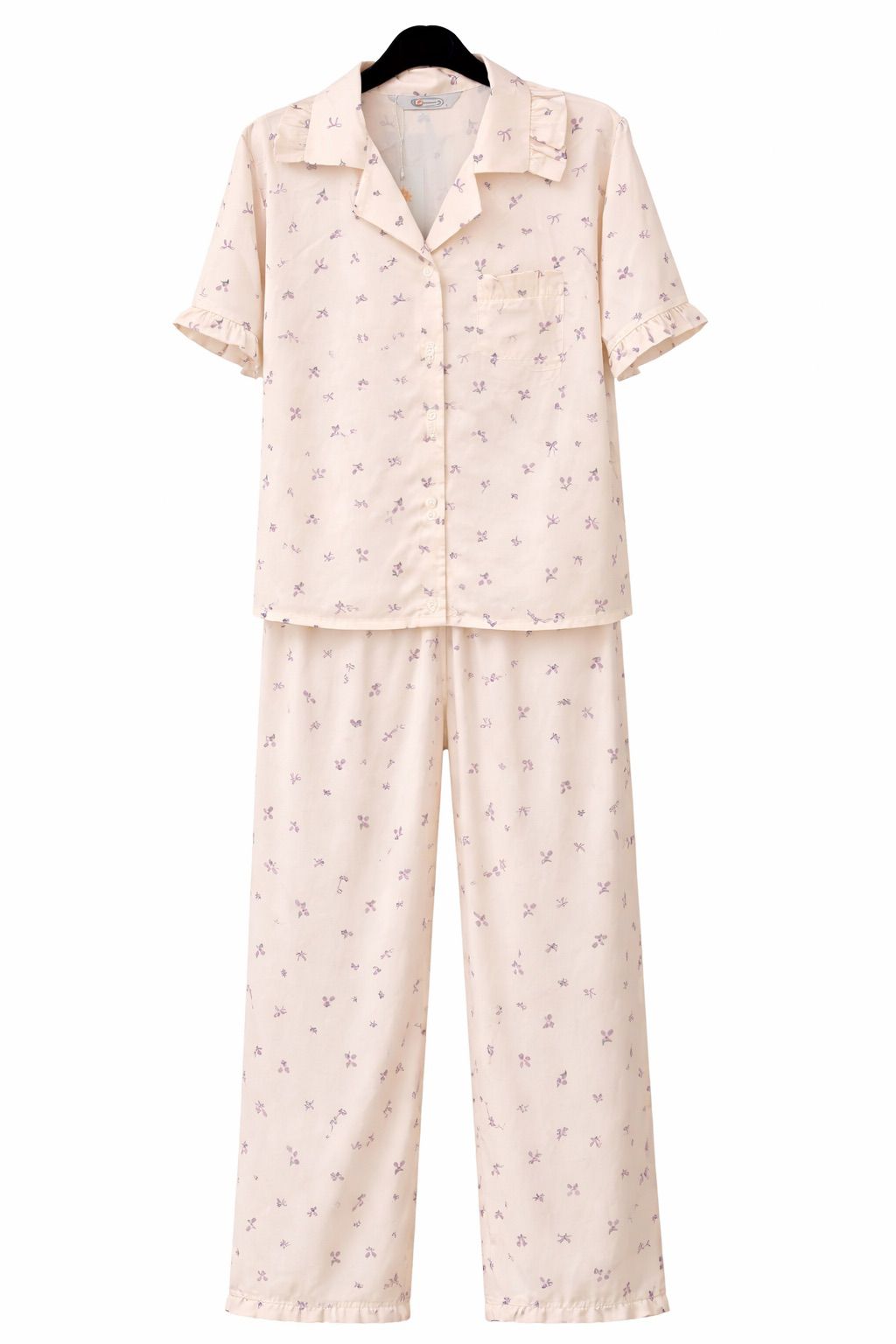 Dreamy Blossom Satin Pajama Set
