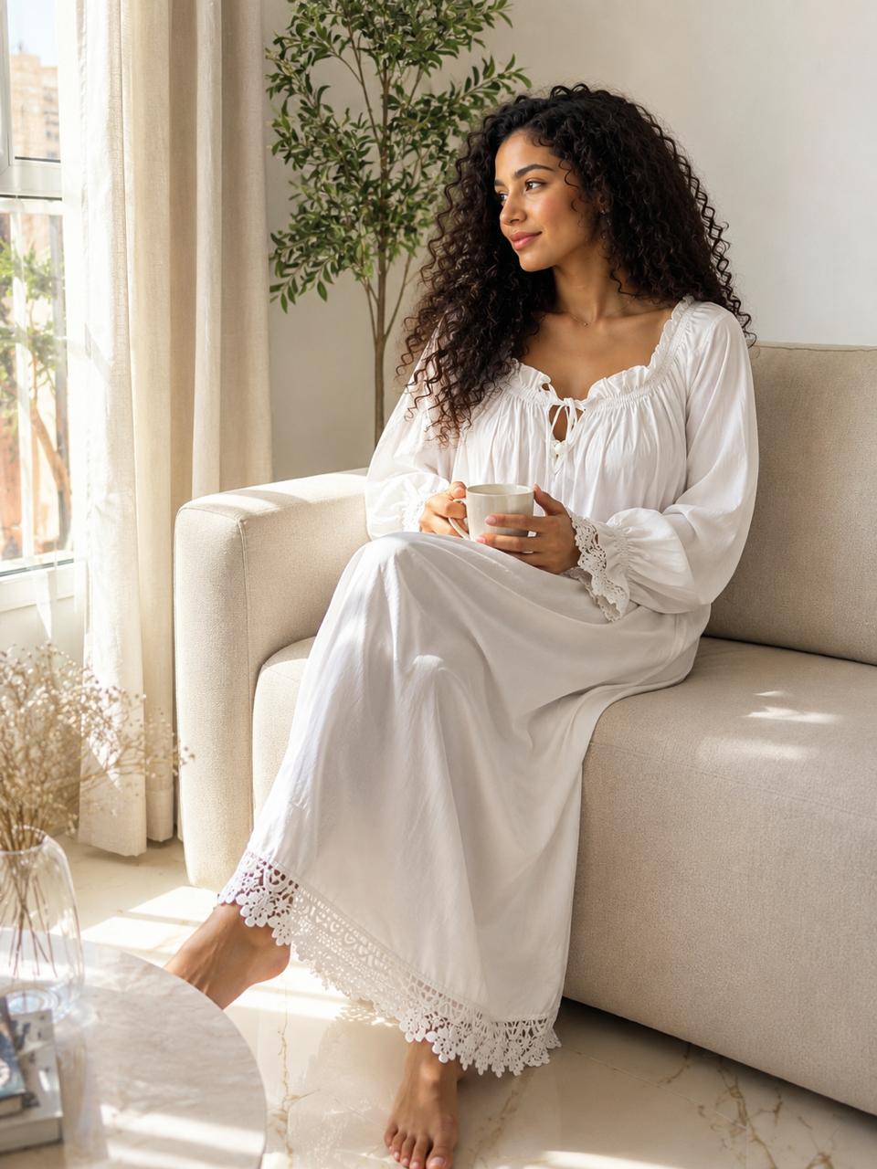 Dreamy Comfort  Full Length Nightgown