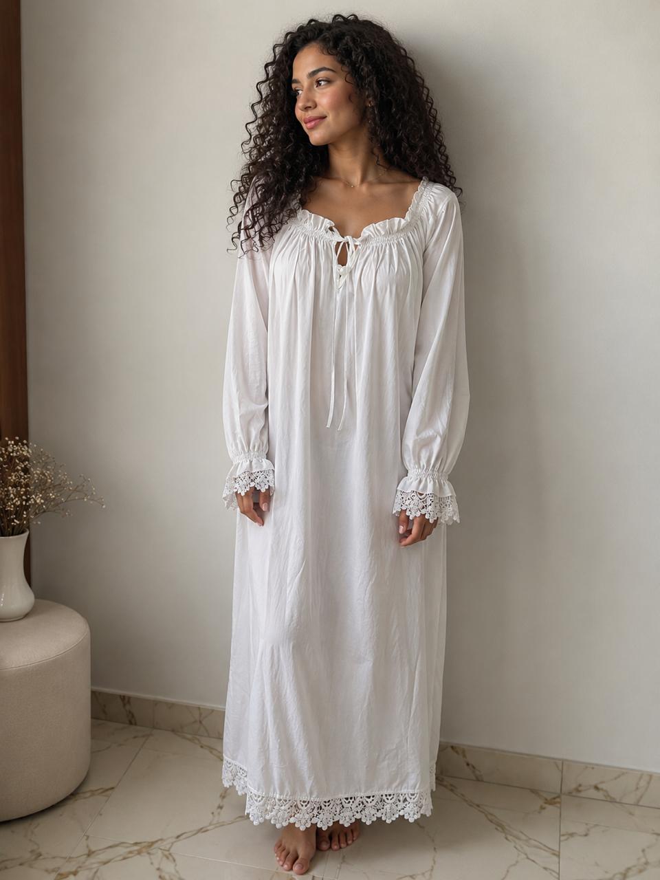 Dreamy Comfort  Full Length Nightgown