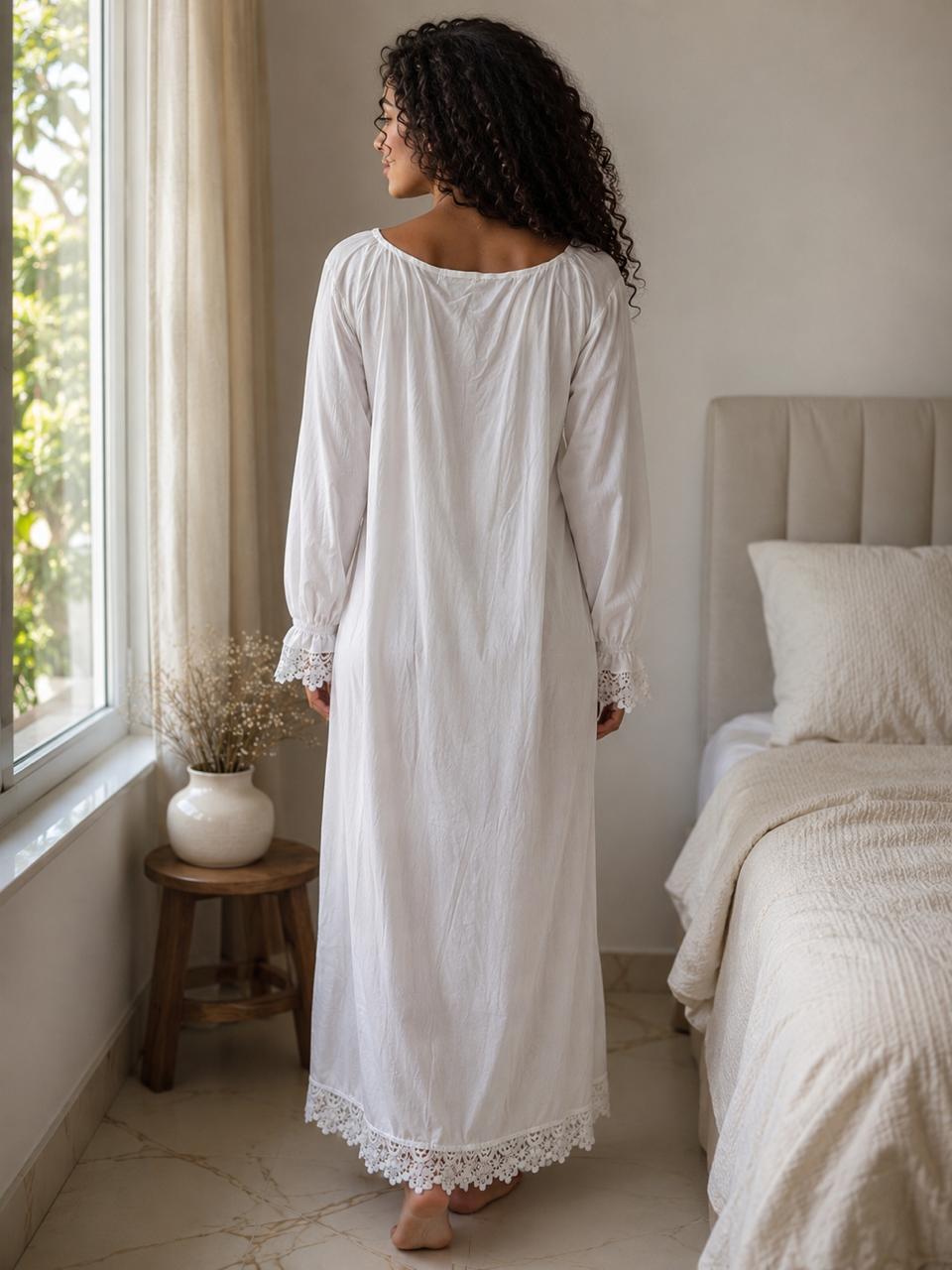 Dreamy Comfort  Full Length Nightgown